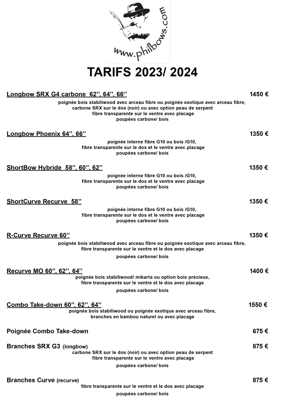 tarifs arcs 2023 1